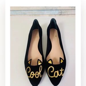 Kate Spade Elektra Cool Cats Flats  9M NWOB